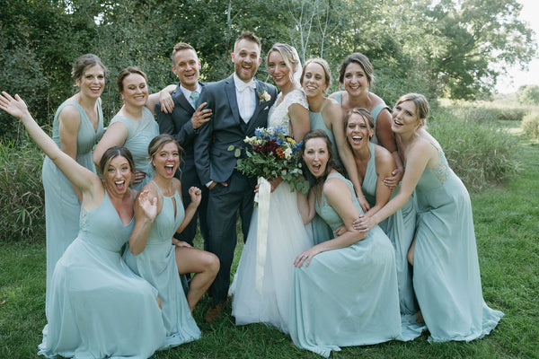 Male Bridesmaid Wears Dress